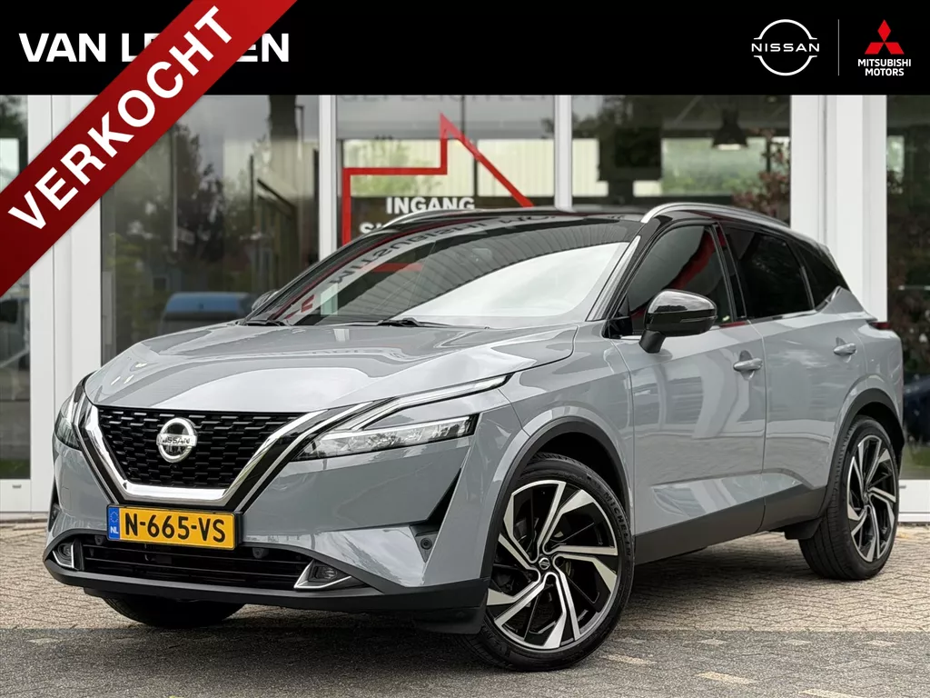 NISSAN Qashqai 1.3 Mild-Hybrid 158pk Xtronic Tekna Plus | Leder | Panoramadak | Head-Up | App Connect | Navigatie | Keyless