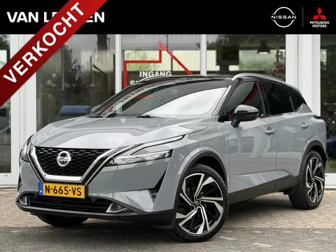 NISSAN Qashqai 1.3 Mild-Hybrid 158pk Xtronic Tekna Plus | Leder | Panoramadak | Head-Up | App Connect | Navigatie | Keyless