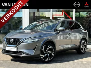 NISSAN Qashqai 1.3 Mild-Hybrid 158pk Xtronic Tekna Plus | Trekhaak | Leder | Panoramadak | Head-Up | App Connect | Navigatie | Keyless
