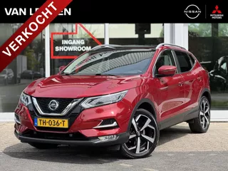 NISSAN Qashqai 1.6 163pk DIG-T Tekna | 1500kg Trekgewicht | Trekhaak | Navigatie | Panoramadak | 360-Camera | Keyless