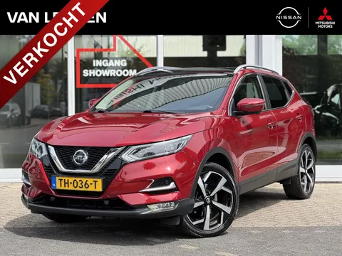 NISSAN Qashqai 1.6 163pk DIG-T Tekna | 1500kg Trekgewicht | Trekhaak | Navigatie | Panoramadak | 360-Camera | Keyless