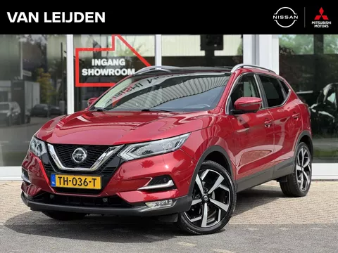 NISSAN Qashqai 1.6 163pk DIG-T Tekna | 1500kg Trekgewicht | Trekhaak | Navigatie | Panoramadak | 360-Camera | Keyless
